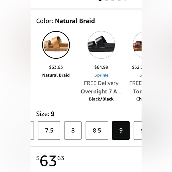 Reef Women’s 9 Cushion Vista Hi Sandal in Natural Braid comfort arch support - Picture 6 of 10